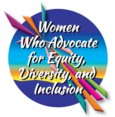 The 2024 National Women’s History Theme Women Who Advocate for Equity, Diversity and Inclusion Logo