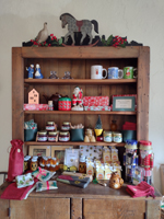 detail of the 2023 holiday shop at historic Laure Hill Mansion where your purchase has a purpose 