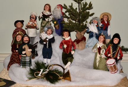 12 days of Christmas holiday decoration at Laurel Hill Mansion Philadelphia PA